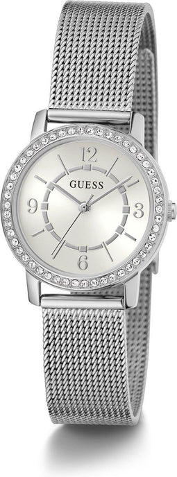 Guess GW0534L1 - Polshorloge - Staal Quartz Zirkonia - Zilverkleurig