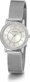 Guess GW0534L1 - Polshorloge - Staal Quartz Zirkonia - Zilverkleurig