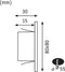 Paulmann Edge LED Wandinbouwlamp - 1,2W - 50 lm - 2700K Warmwit - Chroom Mat