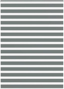 vidaXL - Zebra - rolgordijn - 155x230 - cm - stofbreedte - 150,9 - cm - donkergrijs