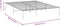 vidaXL - Bedframe - metaal - zwart - 140x190 - cm