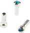 spaaknippel met ronde kop alpina 14g/15.0mm/4/fg 2.3 abs/messing - zilver (144 stuks)