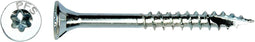 Spaanplaatschroef Ø 5,0 x 60 mm Platkop-Torx-T25 PFS+ VK Deeldr. PGB Verzinkt 200 stuks