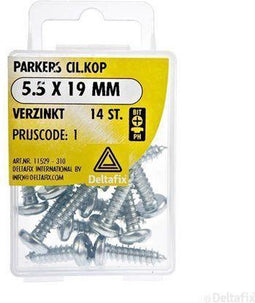 Spaanplaatschroeven Cilnderkop Pozidriv Verzinkt 5.5x19mm