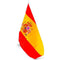 Spaanse Vlag met Vlaggenstok 60 x 90 cm