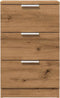 vidaXL - Nachtkastjes - 2 - st - 40x36x65cm - bewerkt - hout - artisanaal - eikenkleur