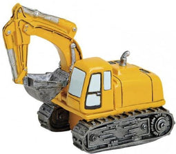 Spaarpot graafmachine excavator geel