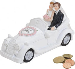 Spaarpot Trouwauto met bruidspaar