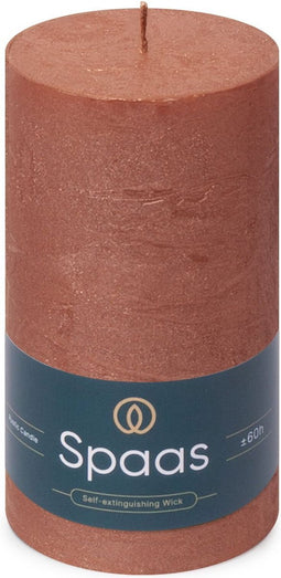 Spaas - Cilinderkaars 70/130 zalm