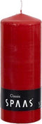 Spaas cilinderkaars rood O8H20cm