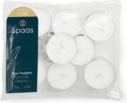 SPAAS Maxi theelichten zak ± 10 branduren 10 stuks