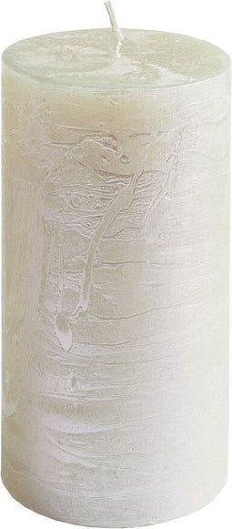 SPAAS Metallic cilinderkaars 70/130 mm, ± 60 uur, geurloos - parelmoer