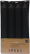 Spaas - Mini conische tafelkaarsen 8 st. zwart