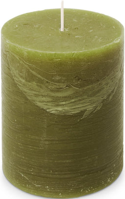 Spaas - Rustiek Kaars 100/130mm-olijfgroen