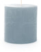 Spaas - Rustiek Kaars 70/70mm-lichtblauw