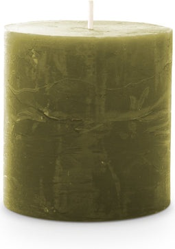 Spaas - Rustiek Kaars 70/70mm-olijfgroen