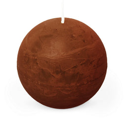 Spaas - Rustiek Kaars Bol 80mm-bordeaux