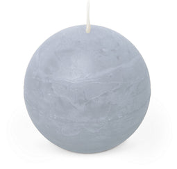 Spaas - Rustiek Kaars Bol 80mm-lichtblauw