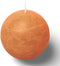 Spaas - Rustiek Kaars Bol 80mm-oranje