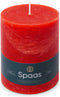 SPAAS Rustieke Pillarkaars ± 95 branduren Rood