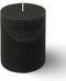 SPAAS Rustieke Pillarkaars ± 95 branduren Zwart