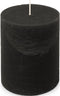 SPAAS Rustieke Pillarkaars ± 95 branduren Zwart