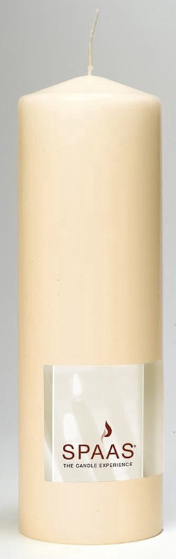 Spaas - Stompkaars d8h25 cm ivoor
