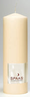 Spaas - Stompkaars d8h25 cm ivoor