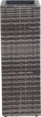 vidaXL - Plantenbak - verhoogd - 30x30x80 - cm - poly - rattan - bruin