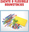 Spaghetteez 160 stuks set- flexibele bouwstaafjes- speelgoed 4,5,6,7,8 jaar jongens en meisjes- knutselen meisjes jongens- constructie speelgoed- Montessori speelgoed- educatief speelgoed