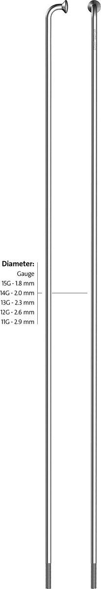 Spaken 258-13 Sapim Leader ø2.33mm FG 2,6 - RVS (100 stuks)