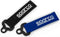 Sparco Sleutelhanger- Leren Keychain - Zwart