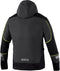 Sparco Tech Softshell - Waterdichte, reflecterende en versterkte jas met polar fleece voering - Maat L - Grijs/Geel
