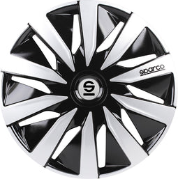 Sparco Wieldoppen Lazio - 14 inch - Zwart/Zilver