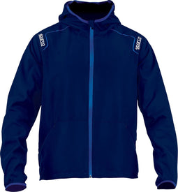 Sparco WILSON Windstopper - Windbestendig Jack met Lichtgewicht Waterafstotende Capuchon - L - Marineblauw