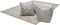 Spark Pouf 100 Grau / Silber