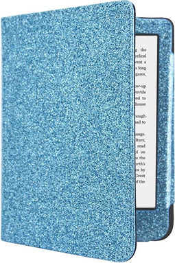 Sparkle Sleepcover Geschikt voor Tolino Shine 4 Hoes Blauw