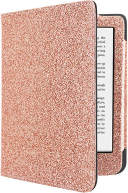 Sparkle Sleepcover Geschikt voor Tolino Shine 4 Hoes Roze