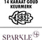 Sparkle14 armband figaro 1,8 mm - Goud