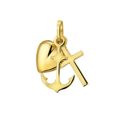 Sparkle14 hanger geloof, hoop en liefde - Goud