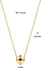 Sparkle14 ketting bol 0,5 mm 40 + 1,5 cm - Goud