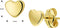 Sparkle14 oorknoppen hart - Goud