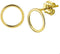 Sparkle14 Oorknoppen Rondje 8 mm - Goud