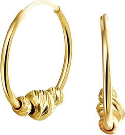 Sparkle14 oorringen bolletjes - 11.5 mm - Goud