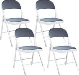 SPARKS - Klapstoel set - Wit/Donkergrijs - Metaal