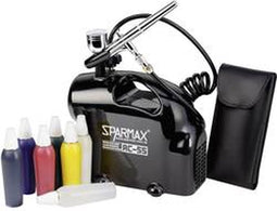 Sparmax SK-55 SK-55 Airbrushset voor beginners Met compressor Double action