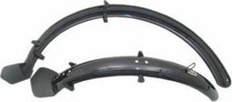 Spatbordset 24 Pvc Zwart 56Mm