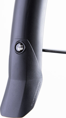 Spatbordset 28 Eurofender Lampo 58 mm breed - mat zwart
