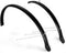Spatbordset 28 Eurofender Lampo 58 mm breed - zwart