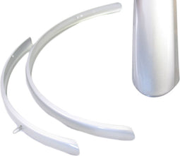 Spatbordset 28" Hybride Aluminium-Zilver